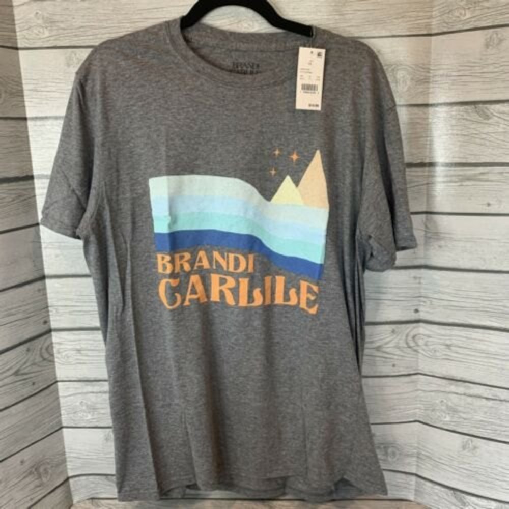 BRANDI CARLILE Concert Music T-Shirt Size XL Tee With Mountains 🏔 Outdoors NWT